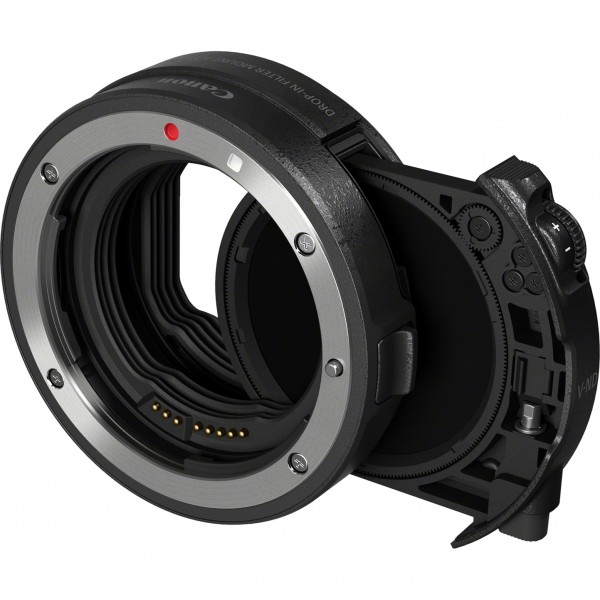 Canon Bajonettadapter mit Einsteckfilter-Halter EF-EOS R mit variablem ND-Filter A
